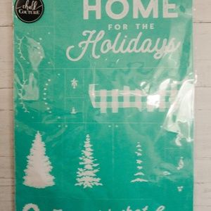 Chalk Couture Home for the Holidays silk stencil